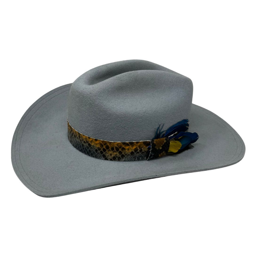 Beige and Blue Cowgirl