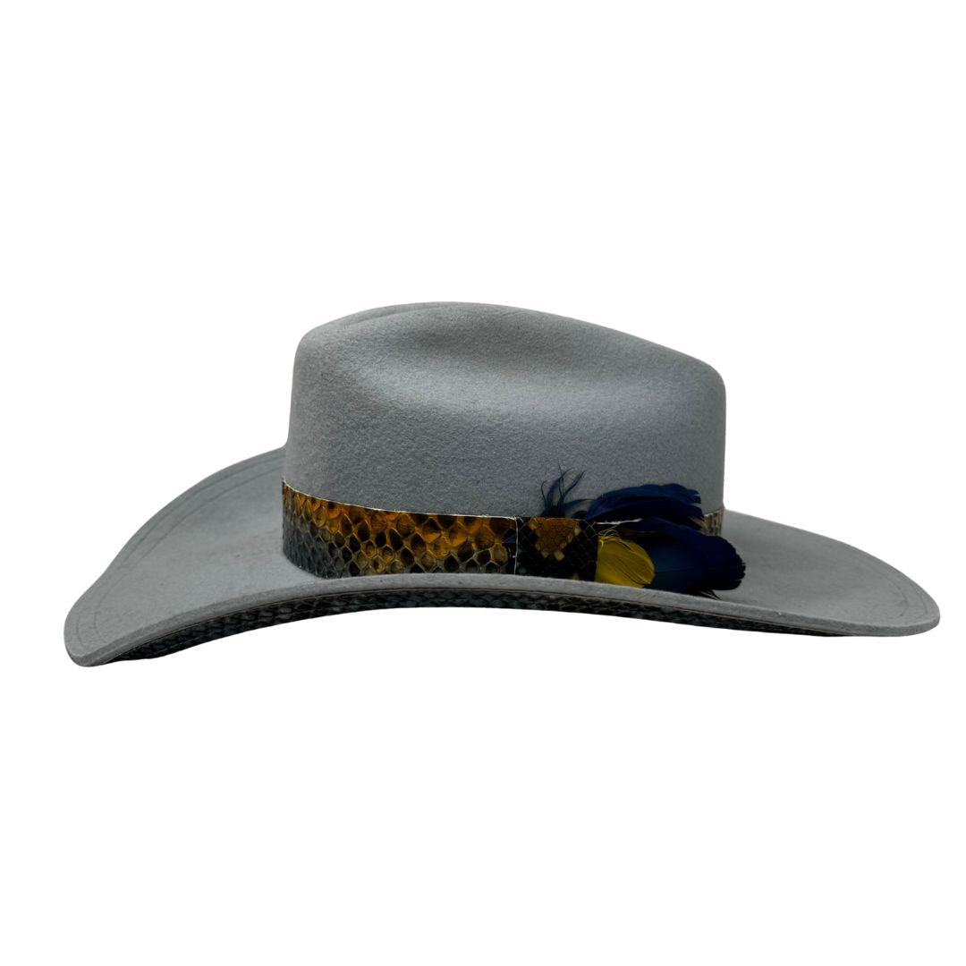 Beige and Blue Cowgirl