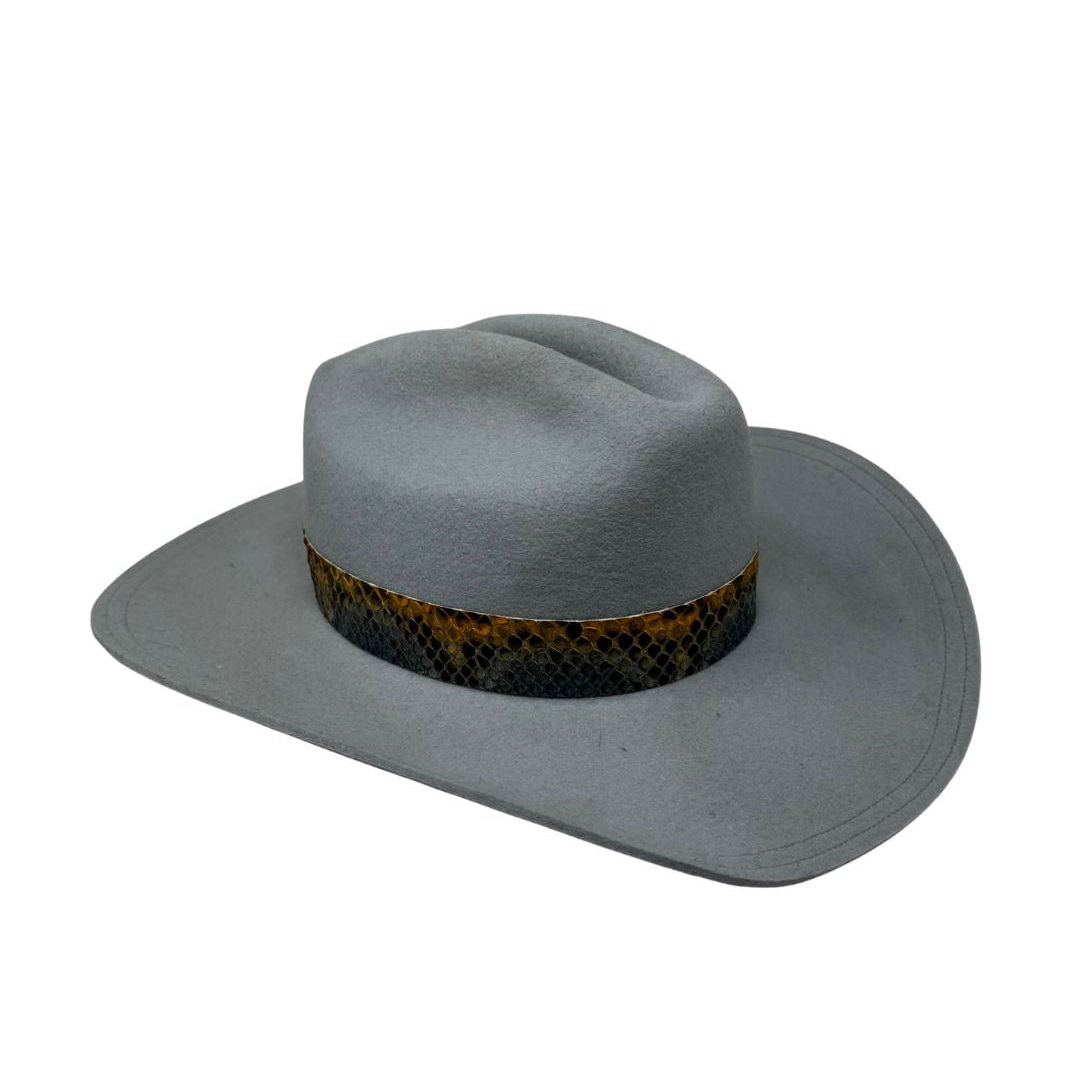 Beige and Blue Cowgirl