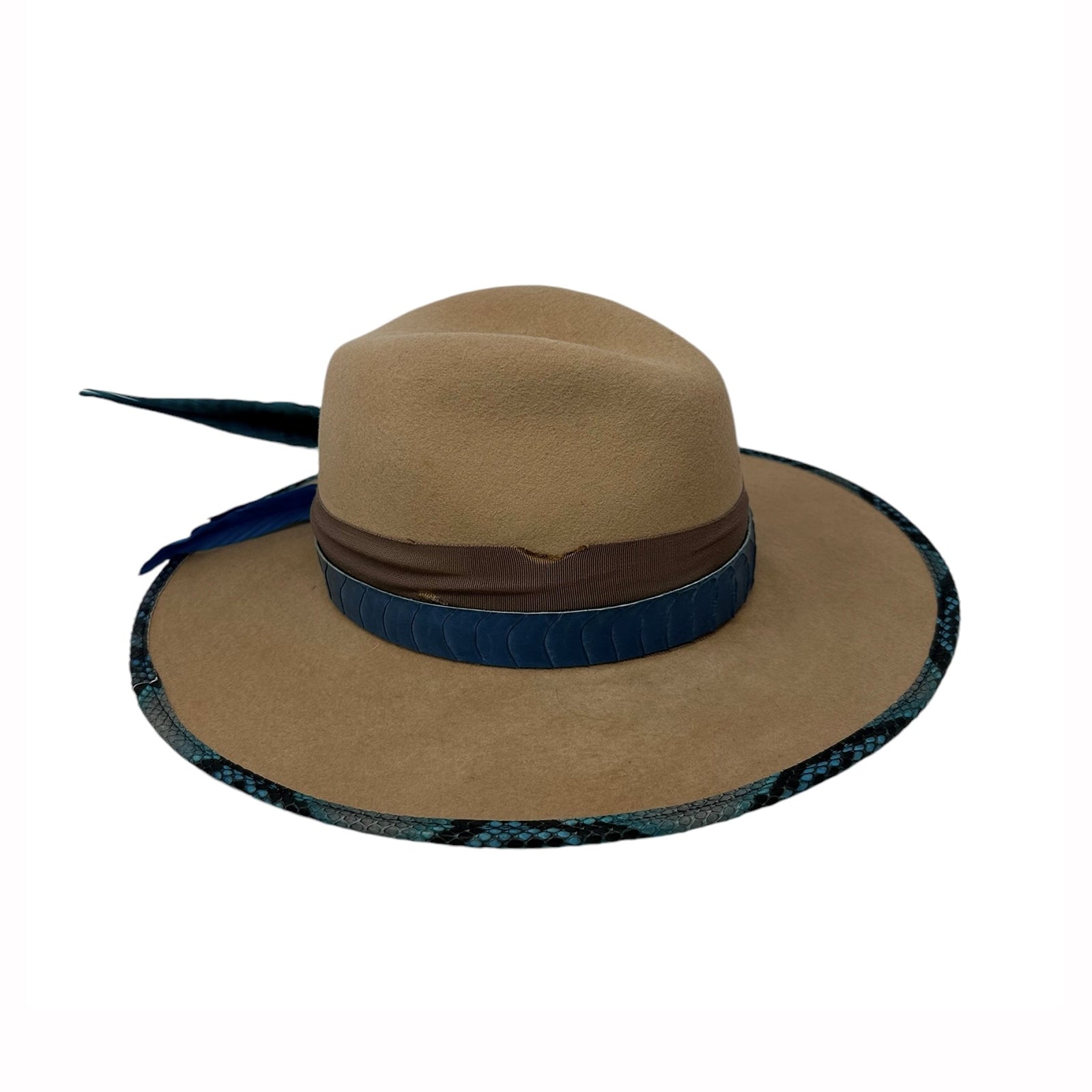 Camel & Turquoise Fedora
