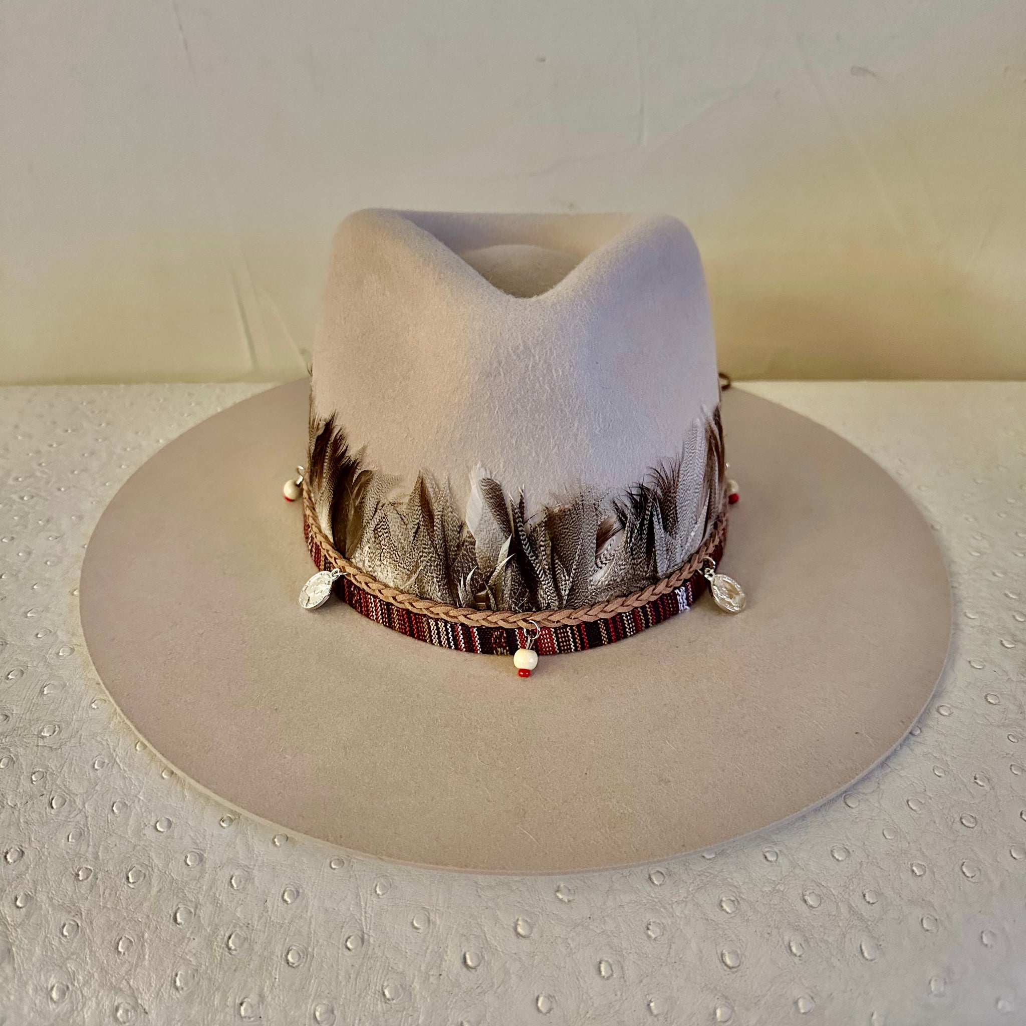 Feather & Coin Hat Band