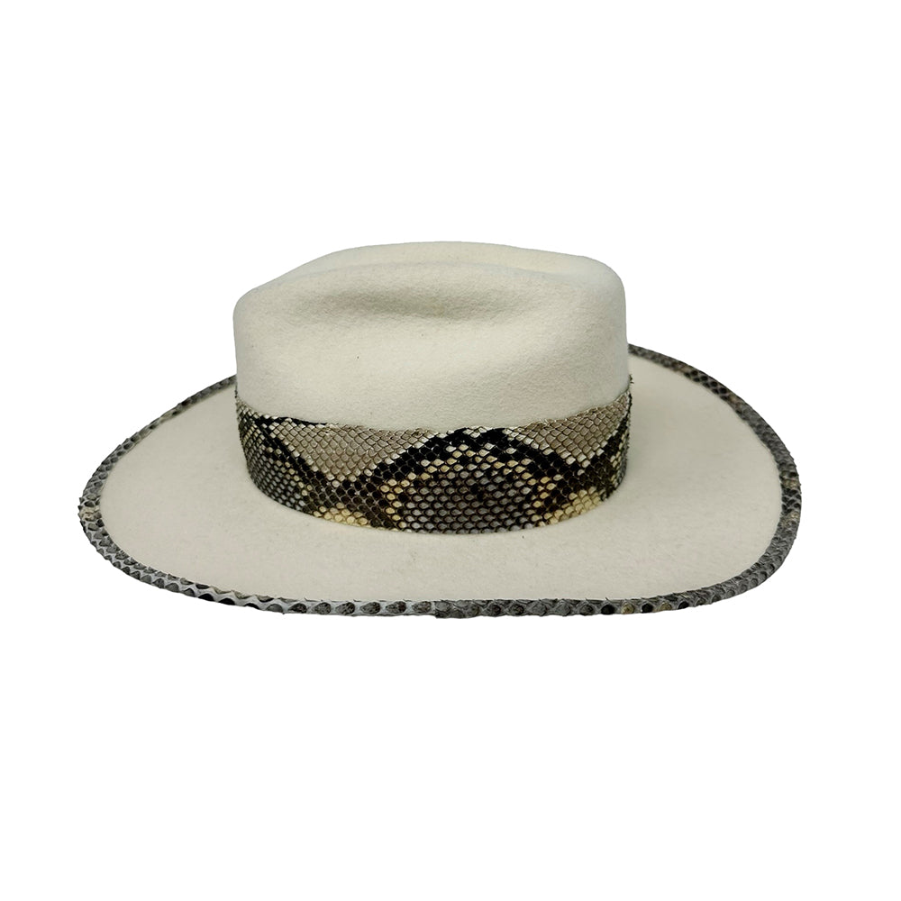 Maverick Cattleman's Crease Ivory Python