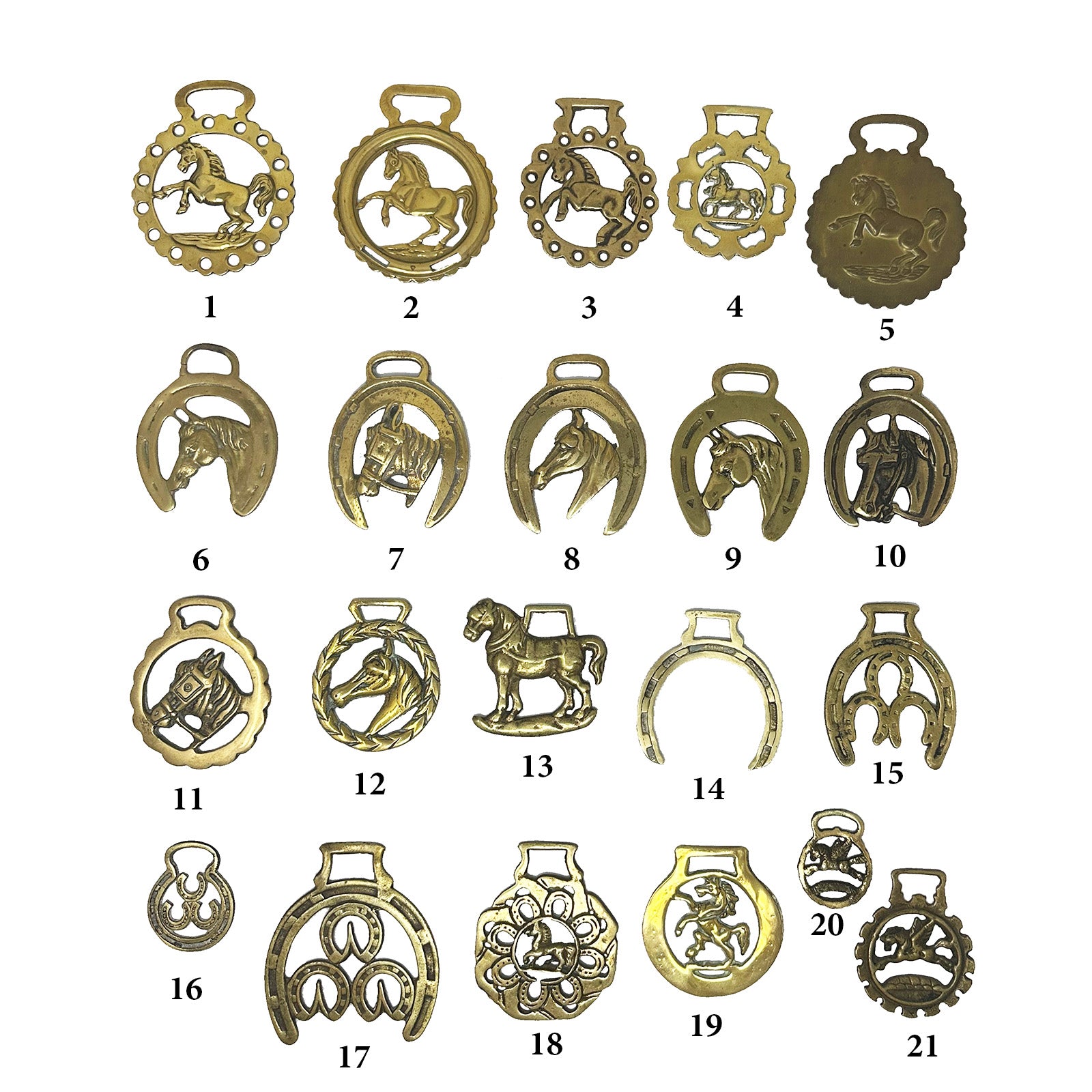 Vintage Horse Medallions