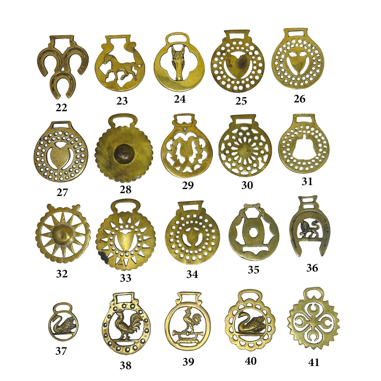 Vintage Horse Medallions
