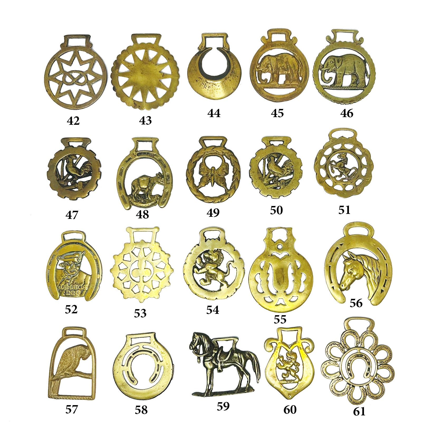 Vintage Horse Medallions