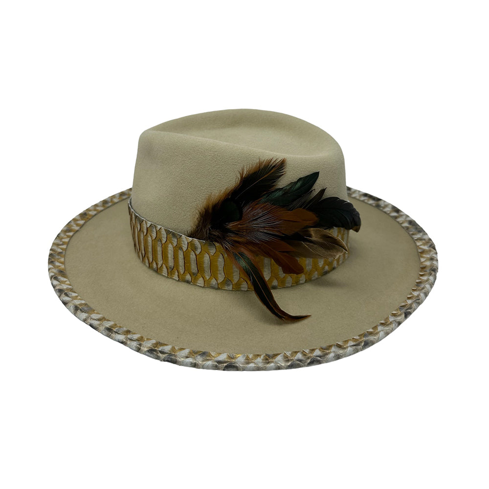 Gold Silver Belly Fedora