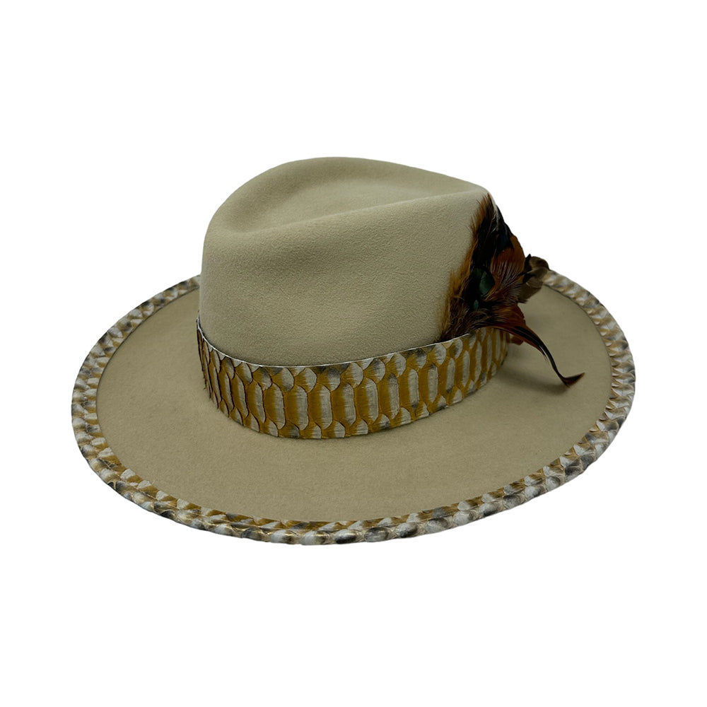 Gold Silver Belly Fedora