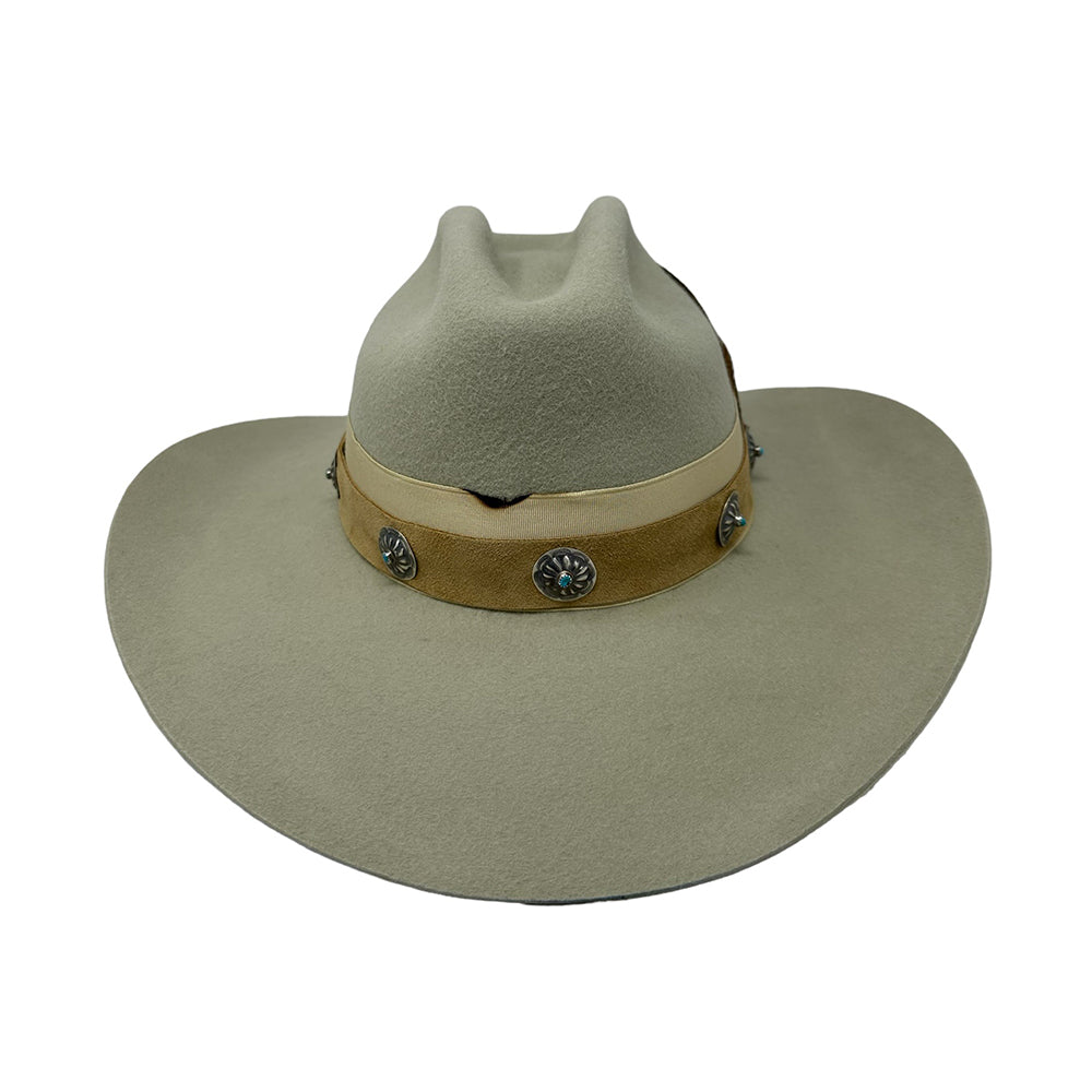 Le Twat Bone with Silver & Turquoise Conchos