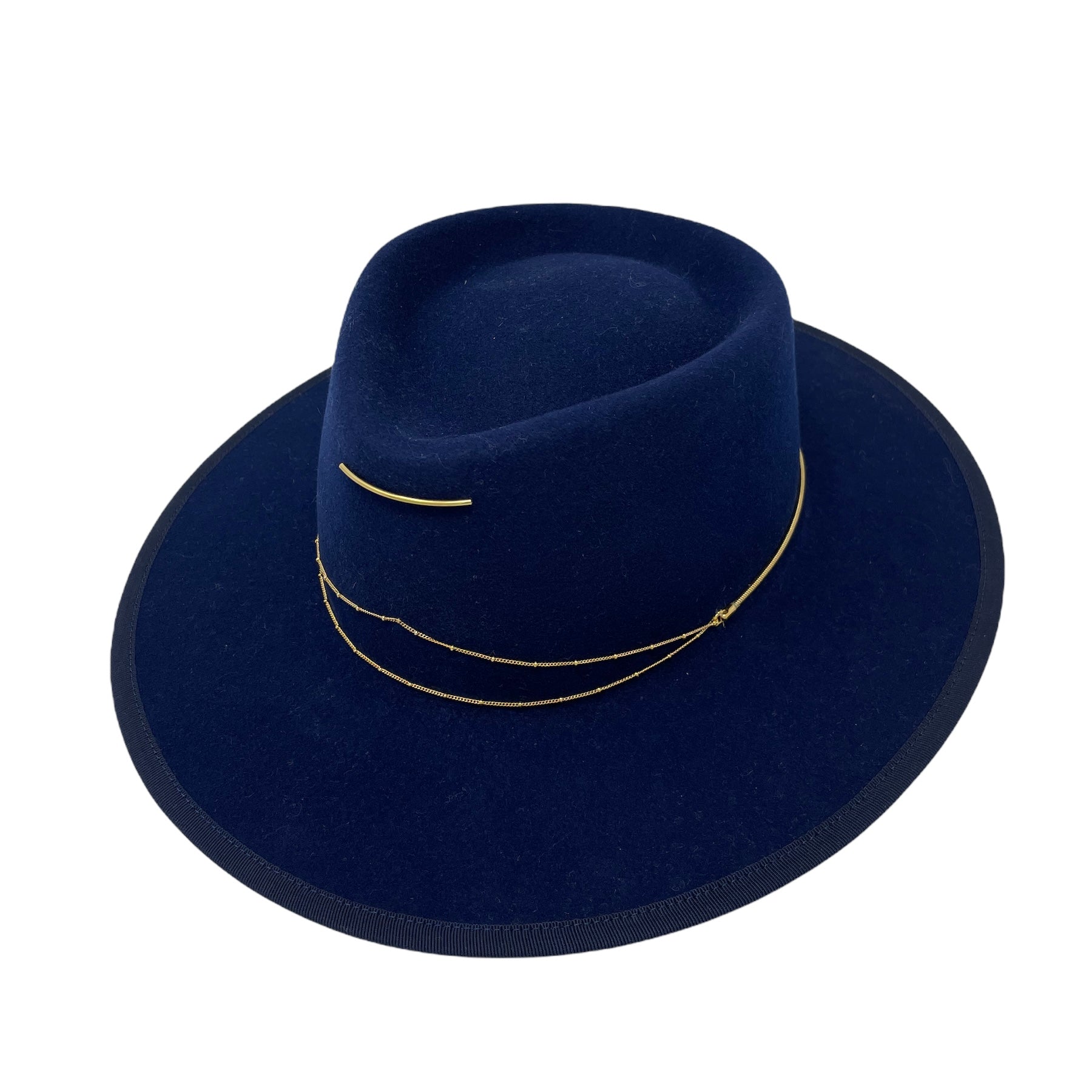 Van Palma Chain Detail Fedora Hat ULYSSE Bi-Chain Fedora | Beige - 99things main image 4