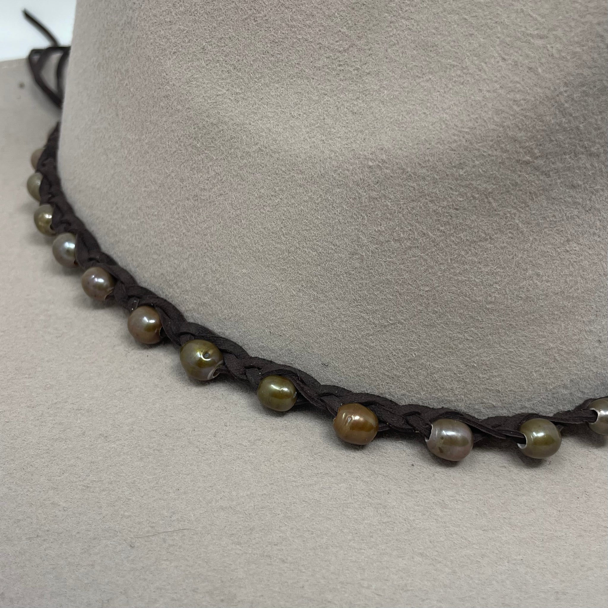 Pearl Beaded Hat Band