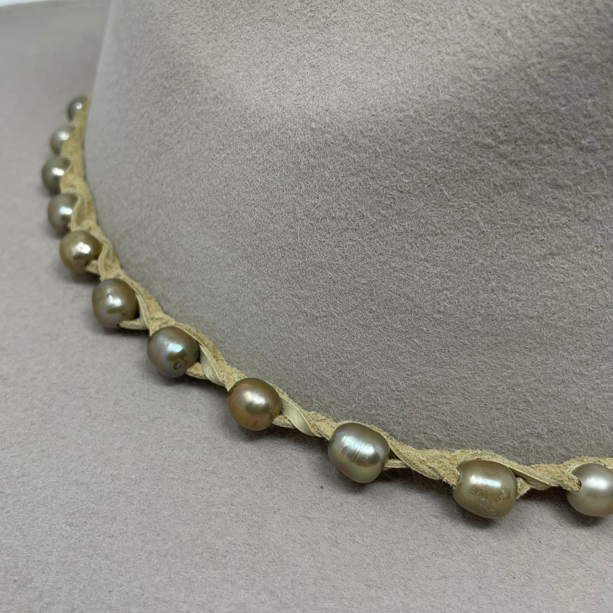 Pearl Beaded Hat Band
