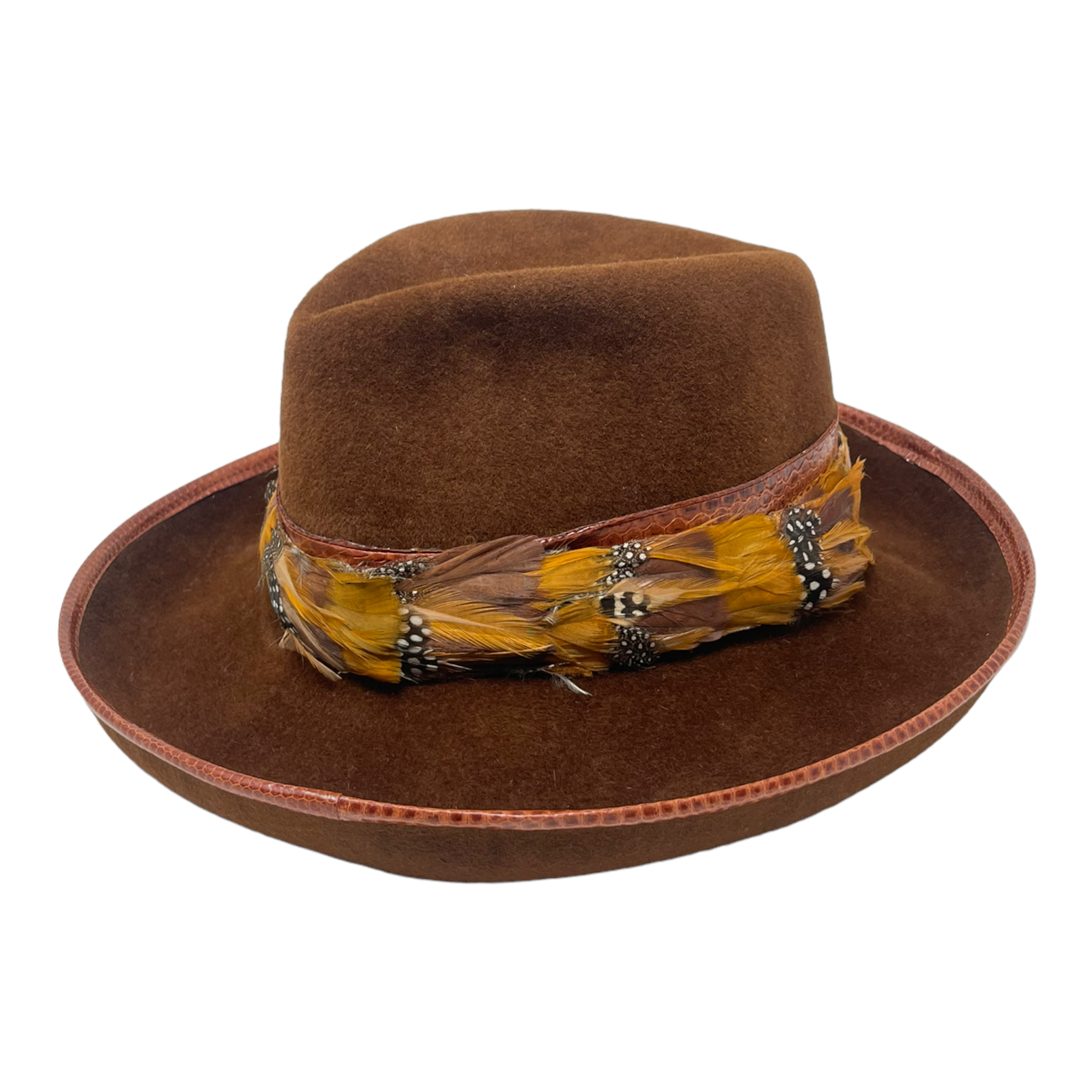Rusted Orange Crush Fedora