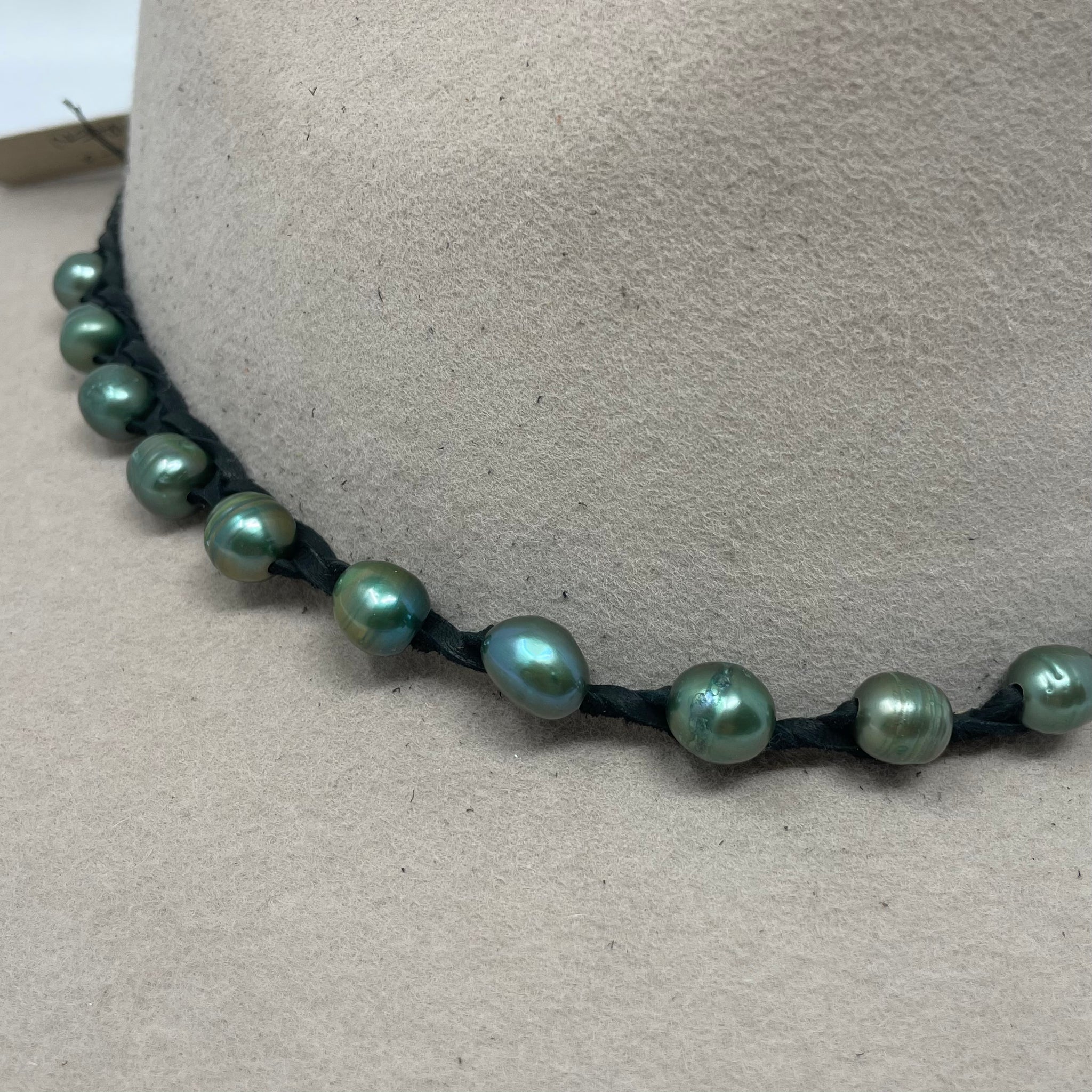 Pearl Beaded Hat Band