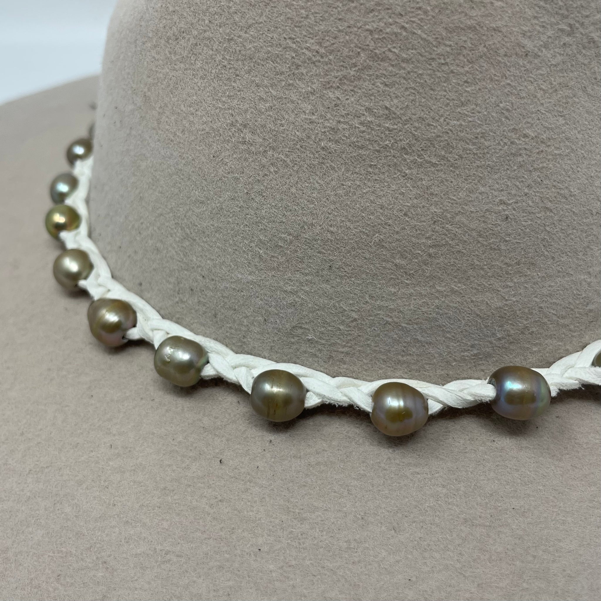 Pearl Beaded Hat Band