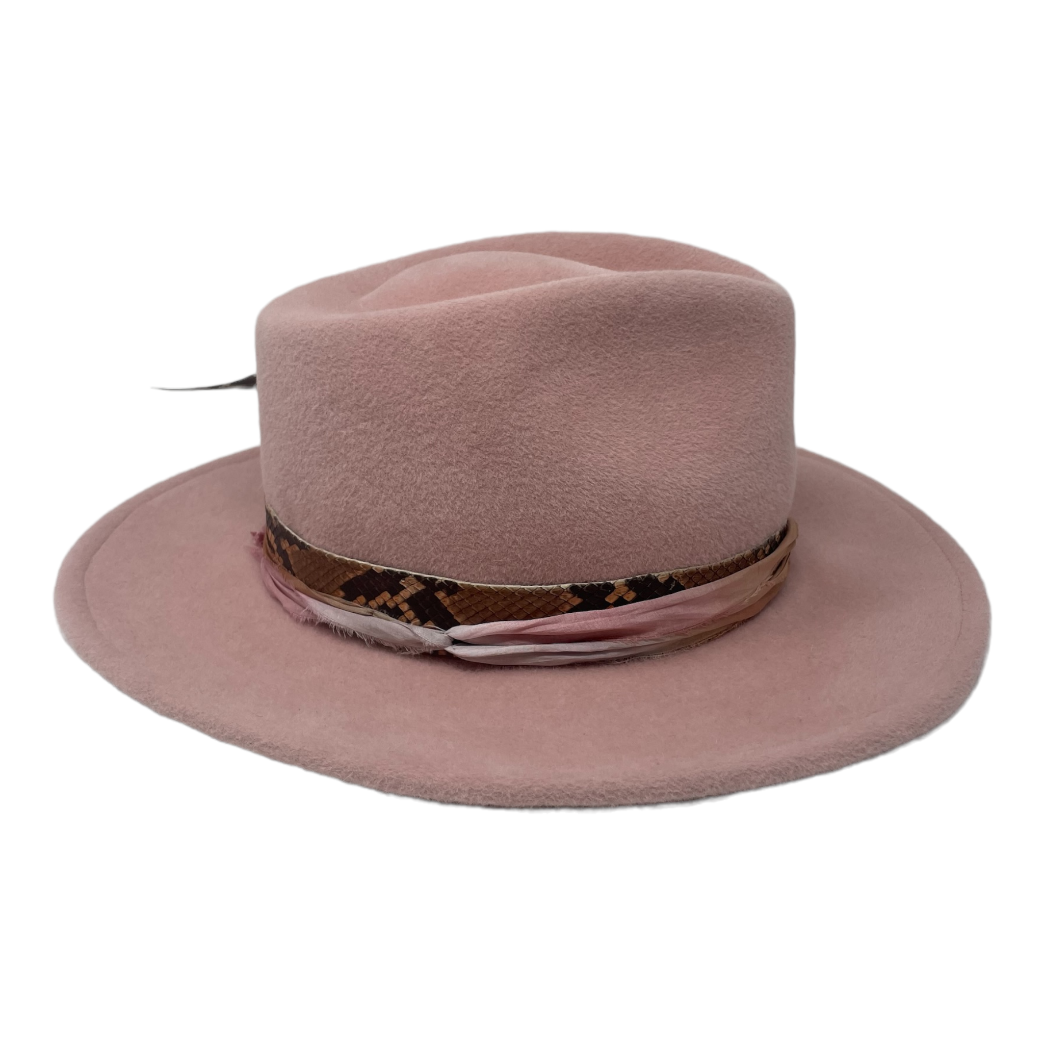 Blush Velour Fedora