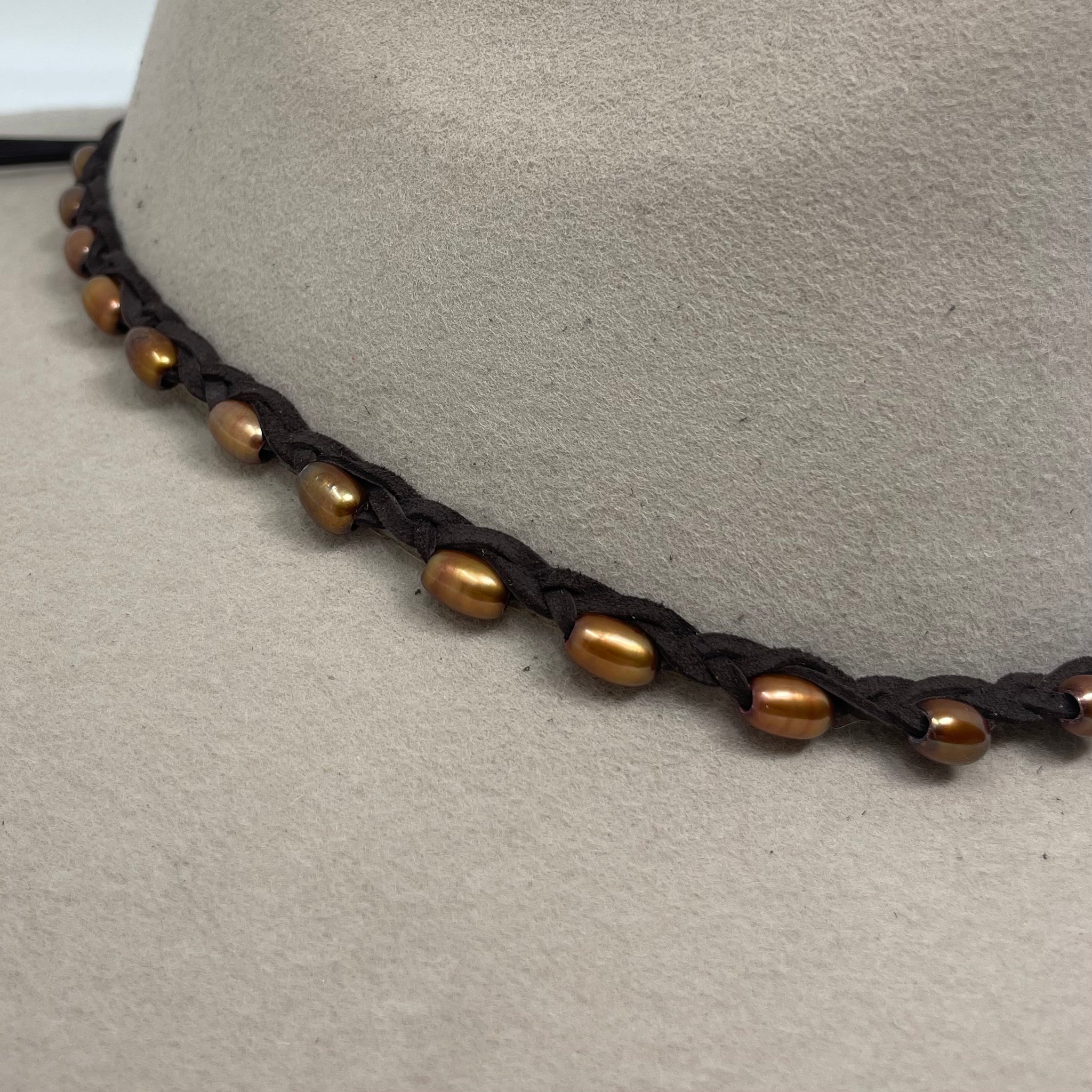 Pearl Beaded Hat Band