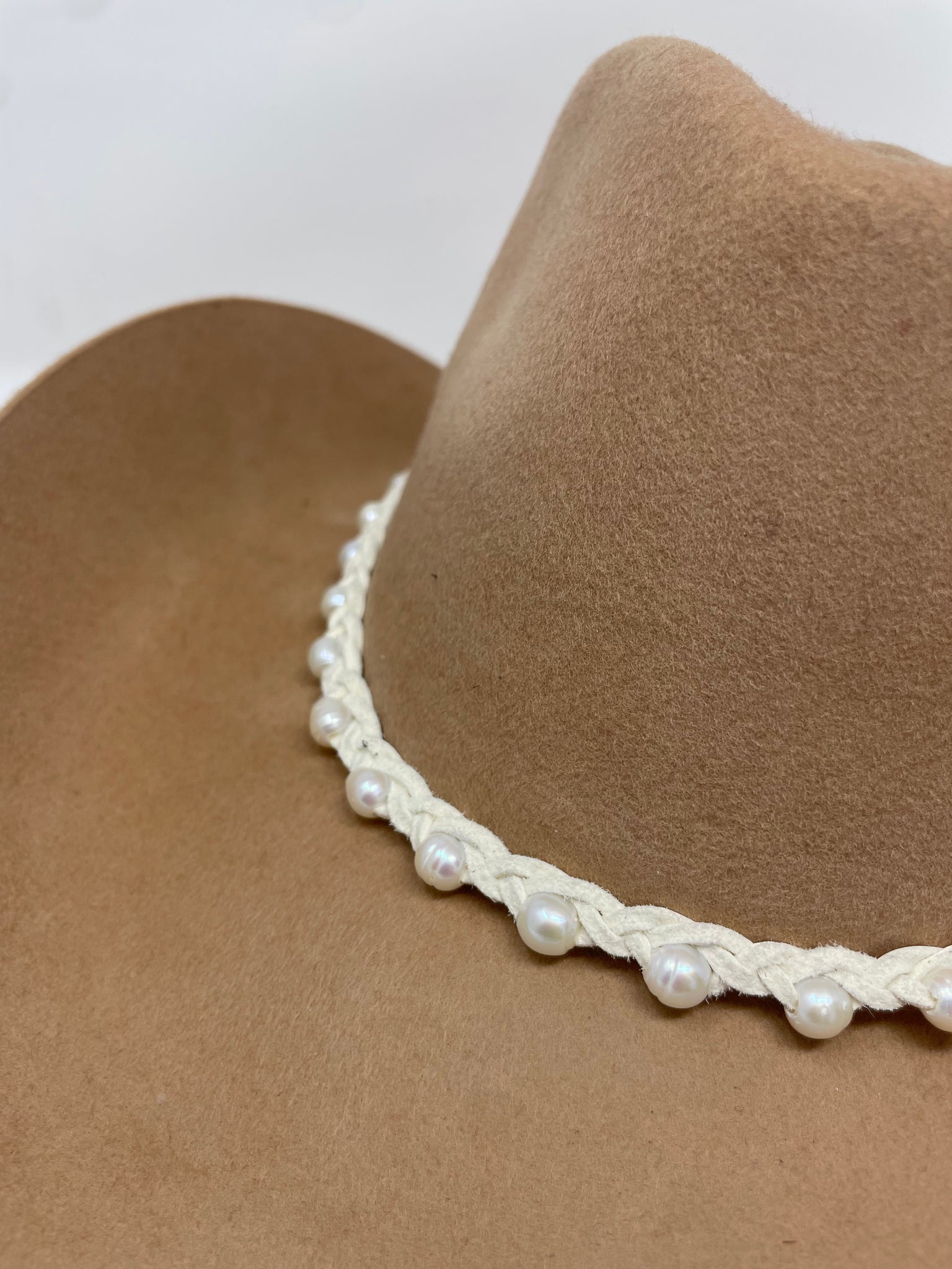 Pearl Beaded Hat Band