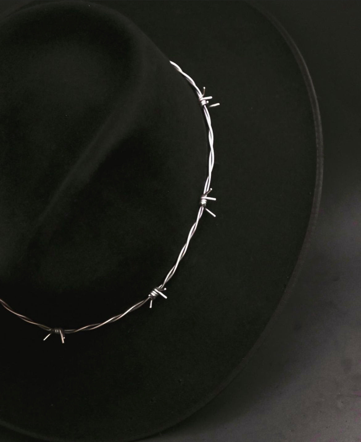 Sterling Silver hi Barbed Wire Hat Band