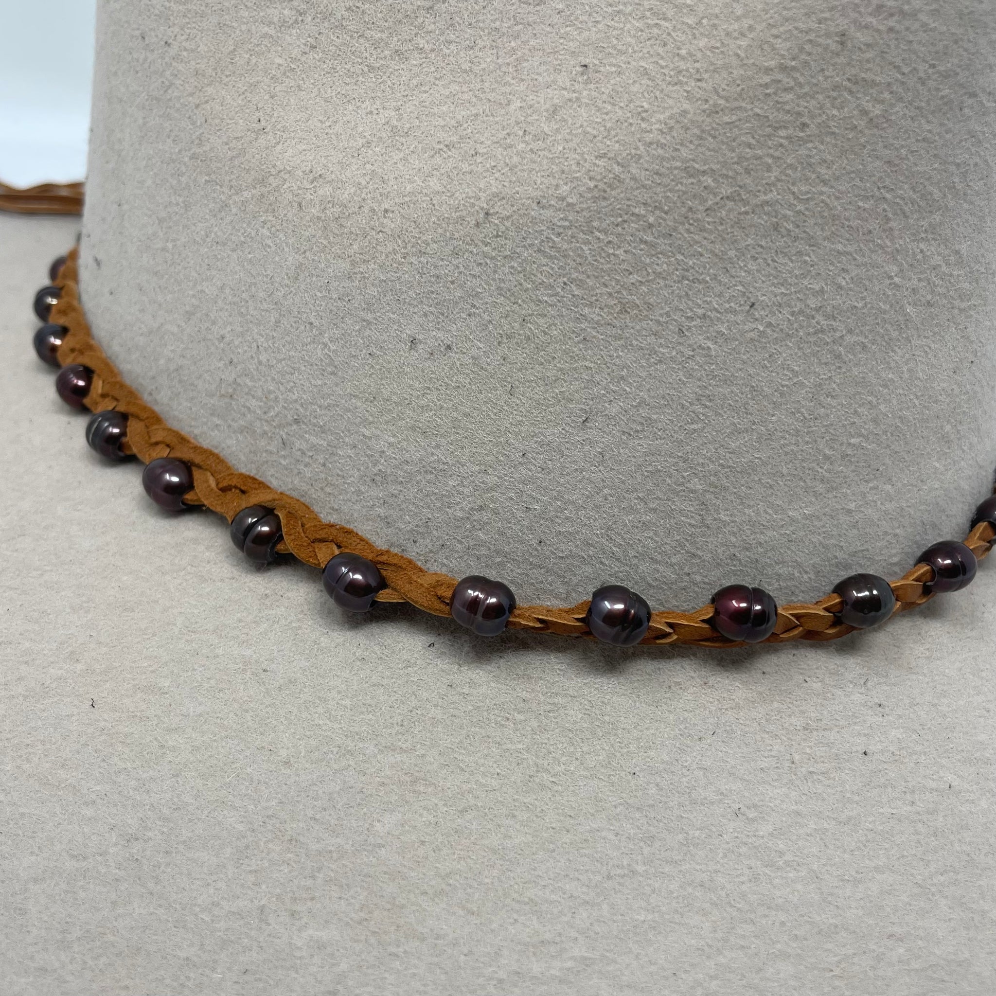 Pearl Beaded Hat Band