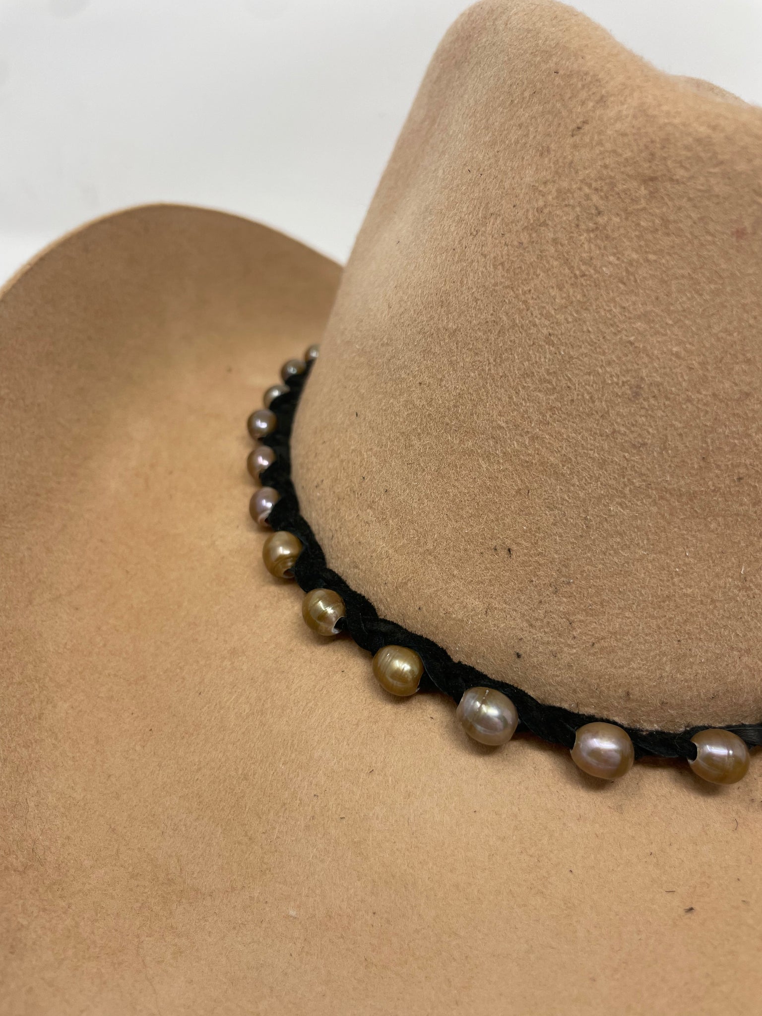 Pearl Beaded Hat Band