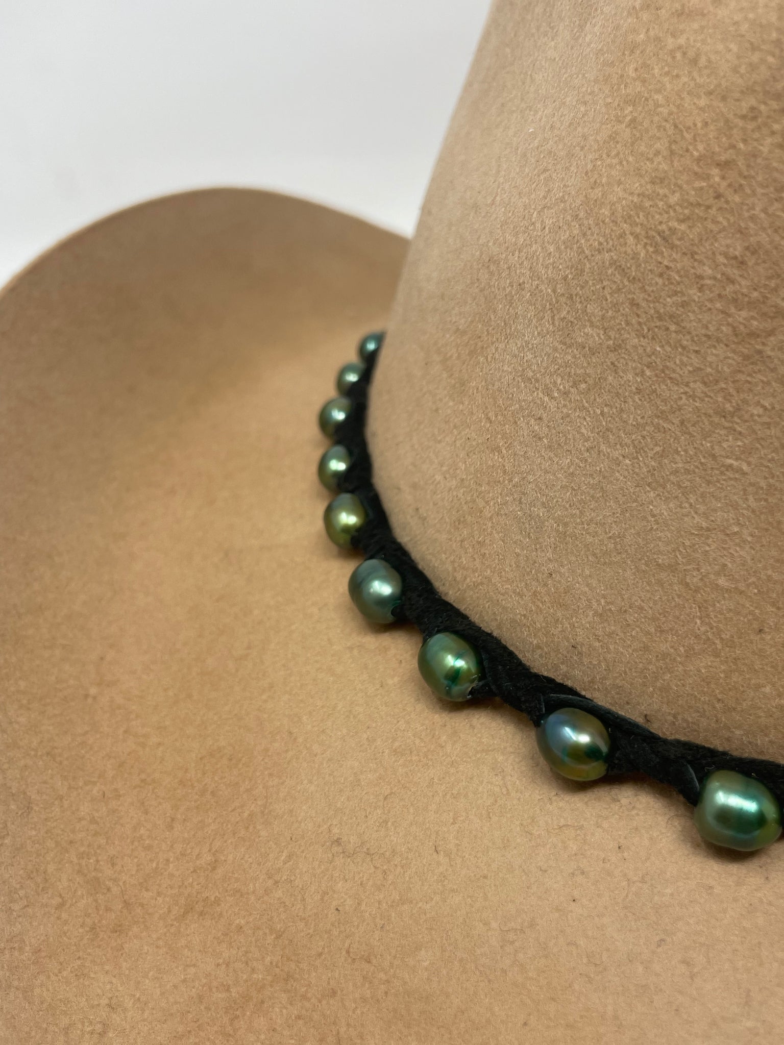 Pearl Beaded Hat Band
