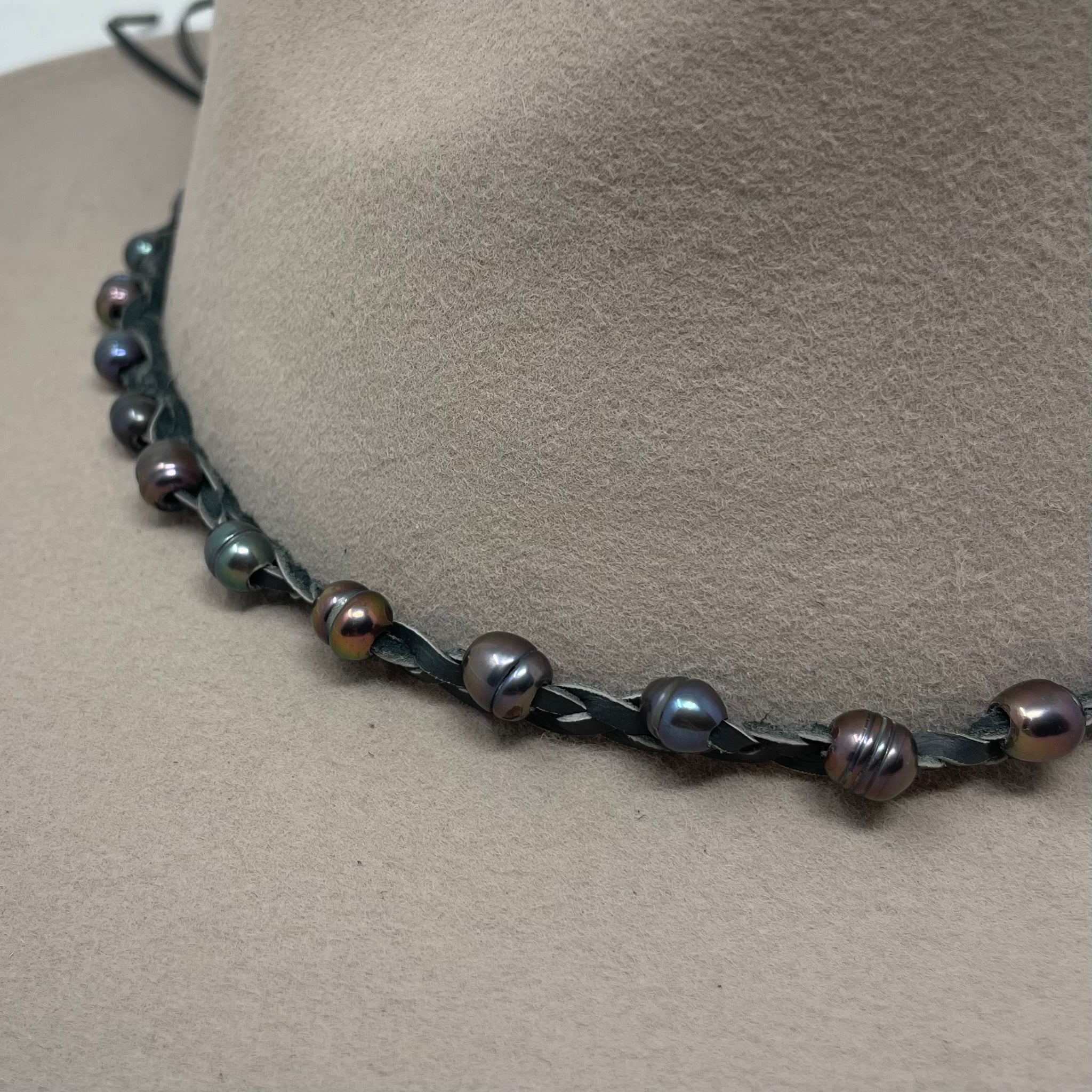 Pearl Beaded Hat Band