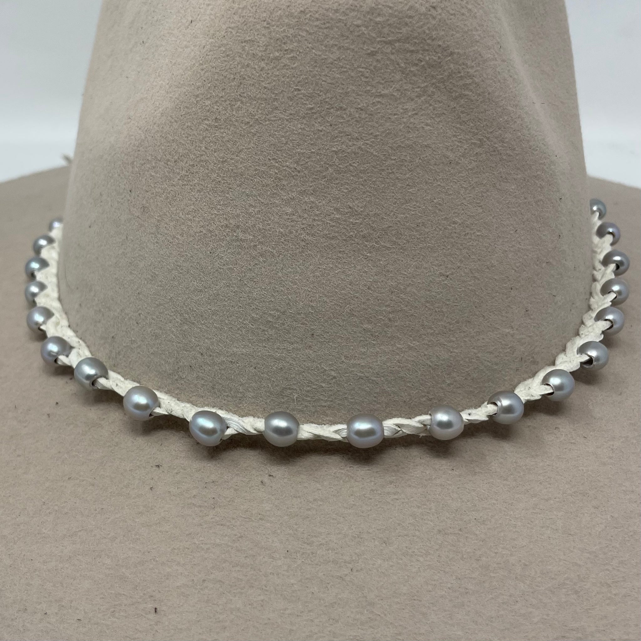 Pearl Beaded Hat Band
