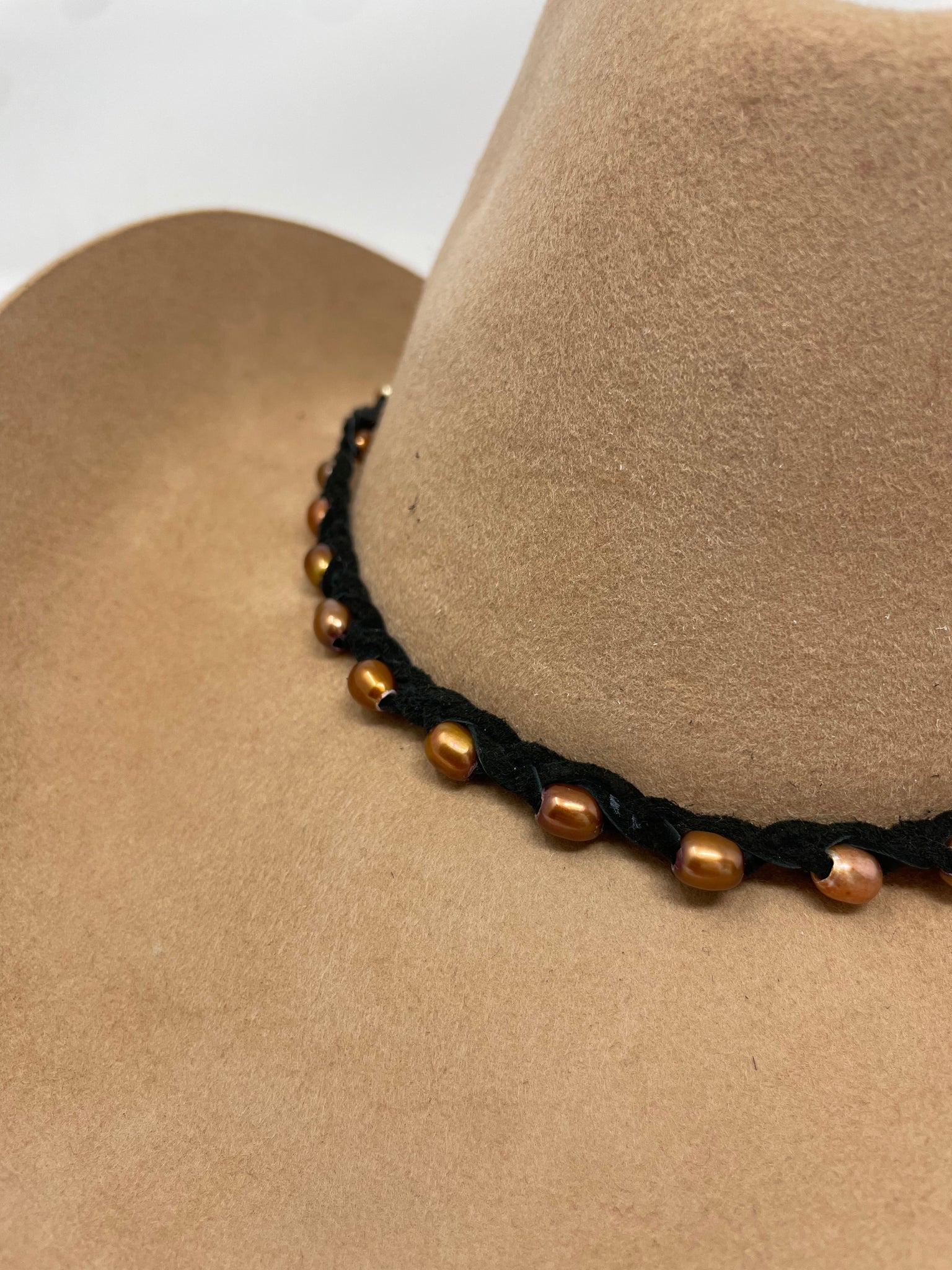 Pearl Beaded Hat Band