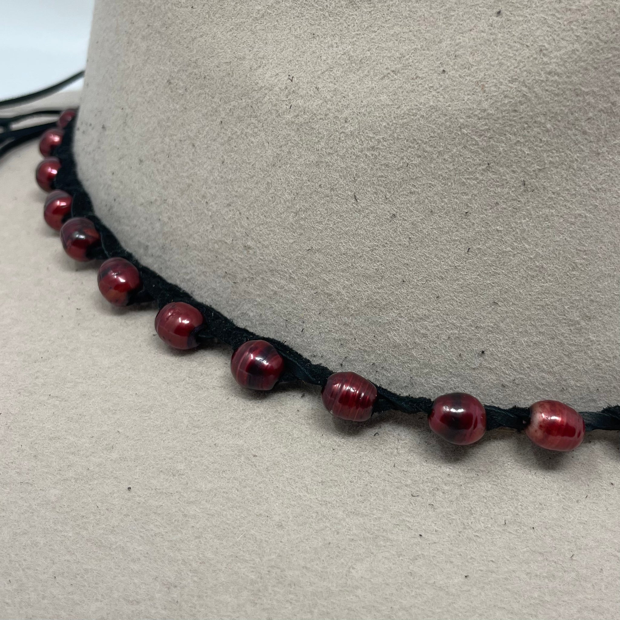 Pearl Beaded Hat Band