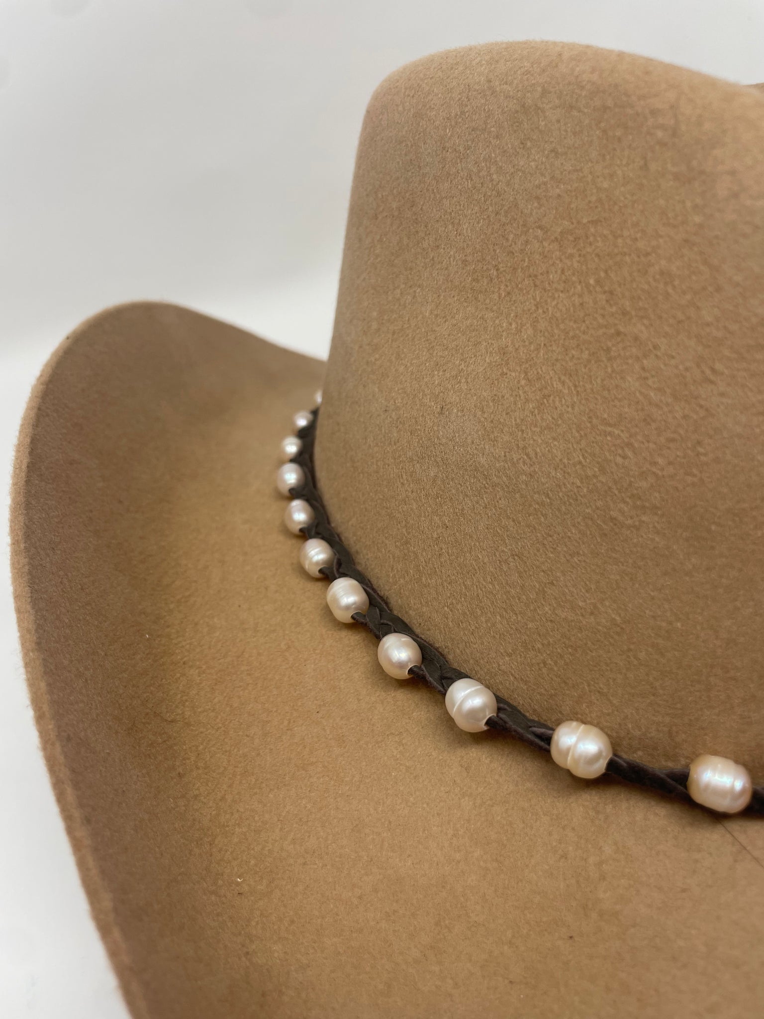 Pearl Beaded Hat Band
