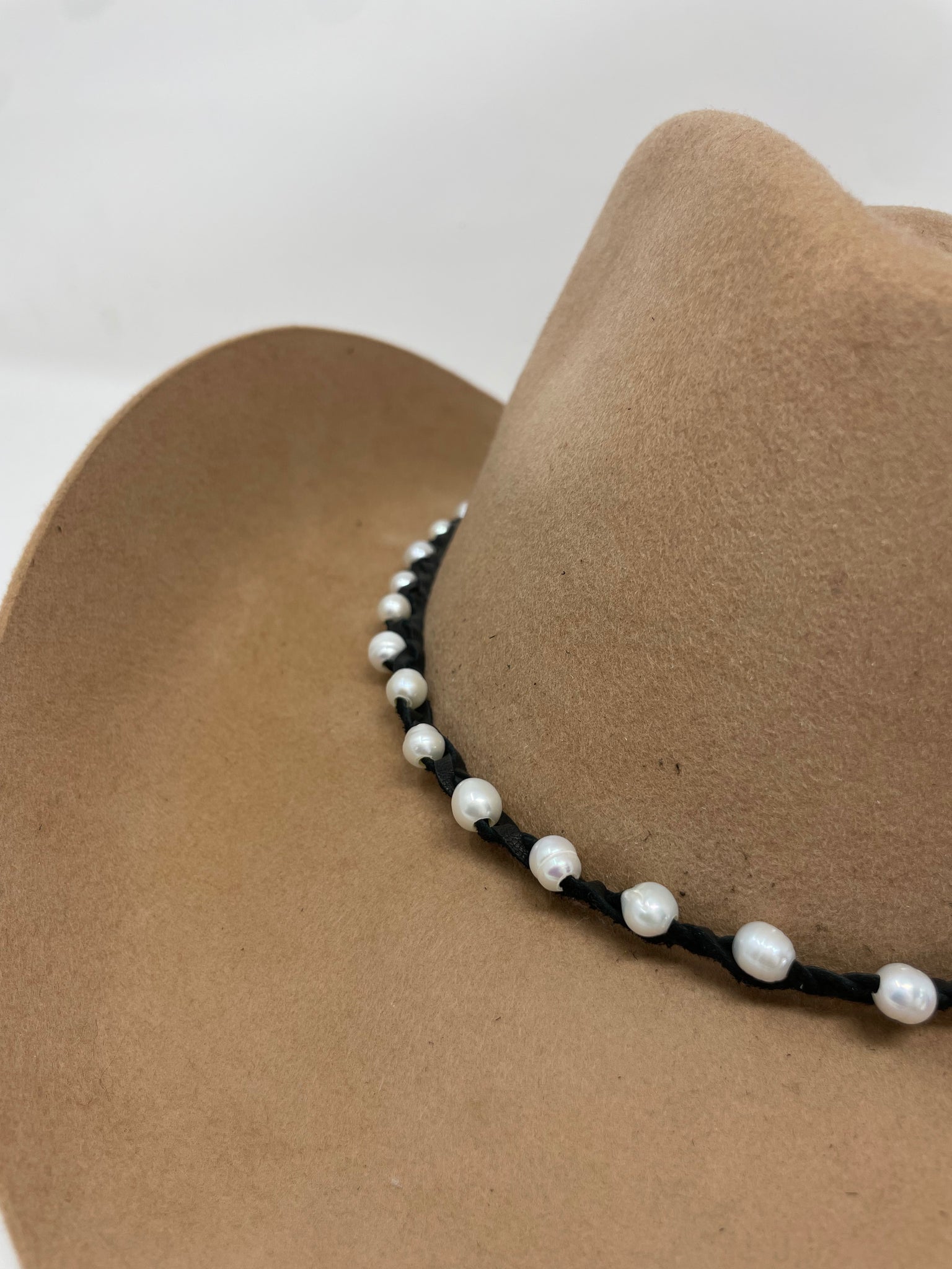 Pearl Beaded Hat Band