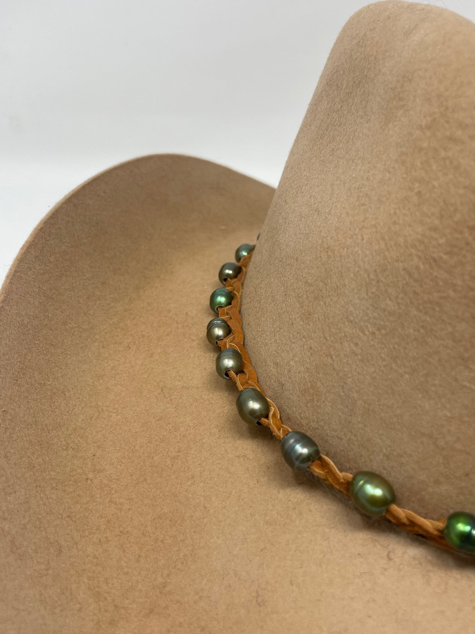 Pearl Beaded Hat Band