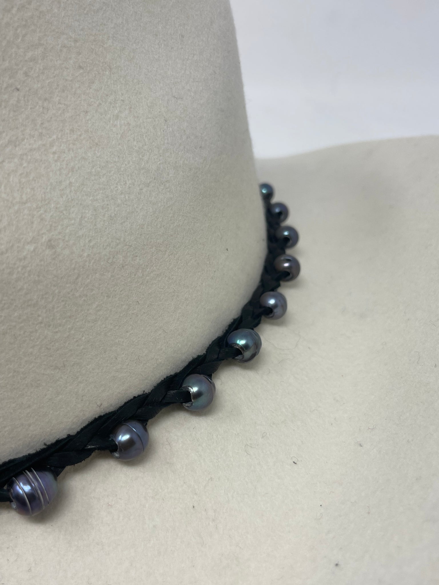 Pearl Beaded Hat Band