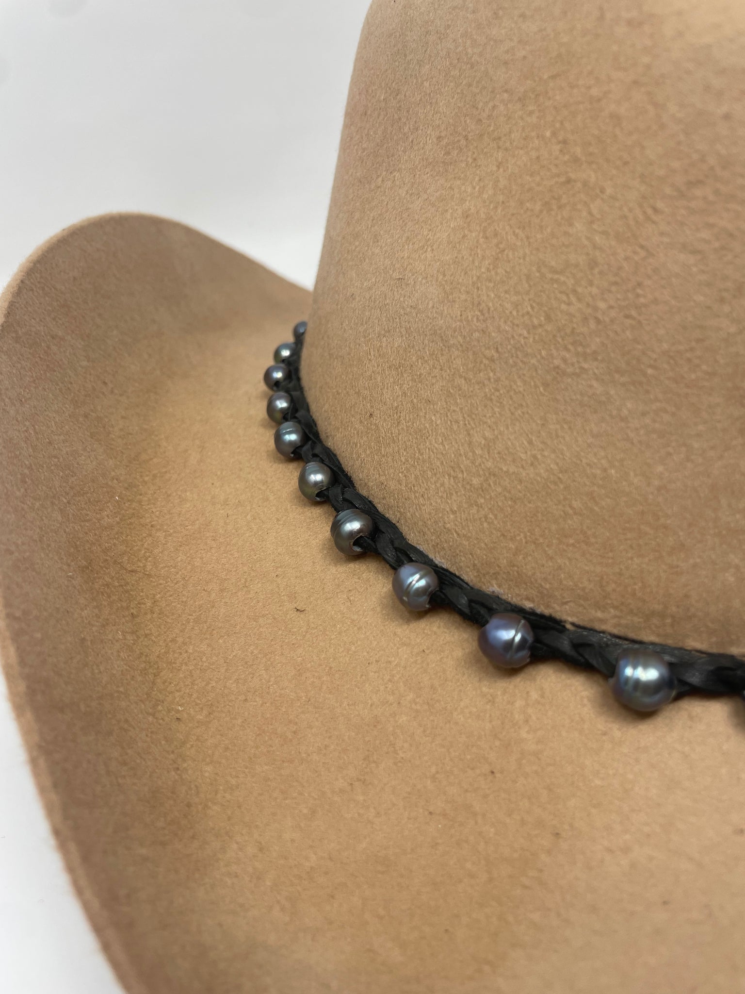 Pearl Beaded Hat Band
